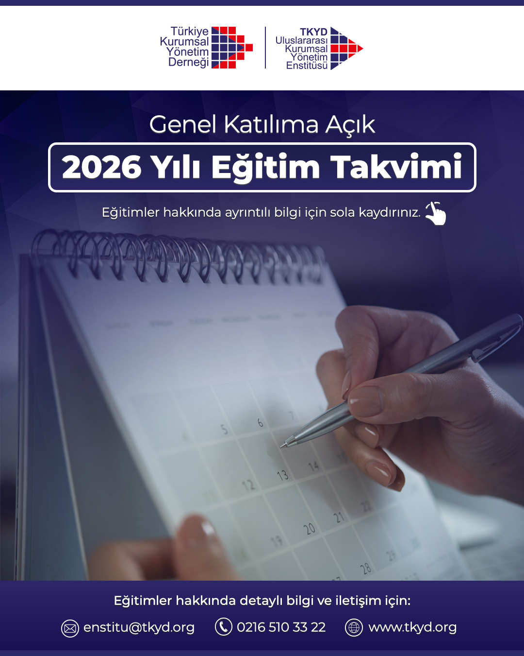 2026 Yılı Genel Katılıma Açık Eğitim TakvimiArtboard 1
